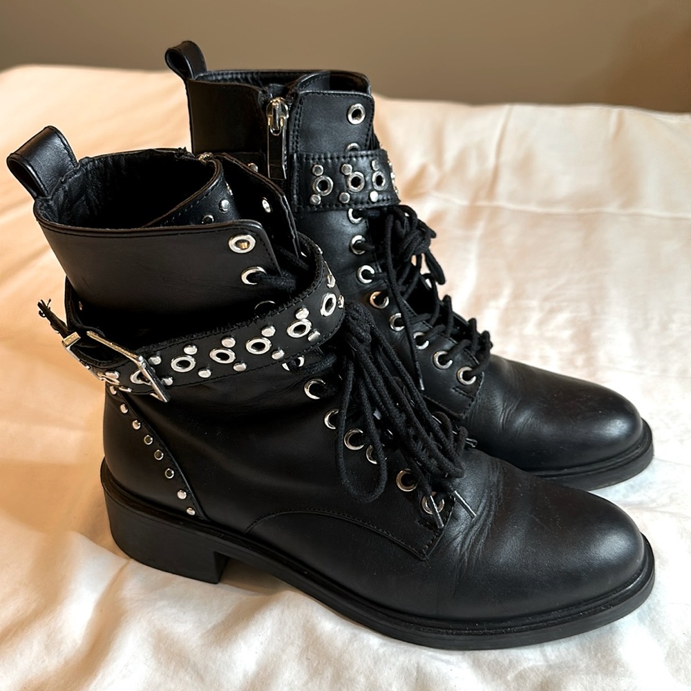 Biker style boots